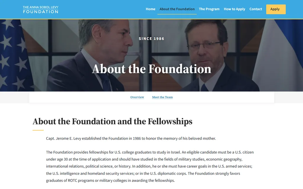 About the Foundation page on annasobollevyfoundation.org