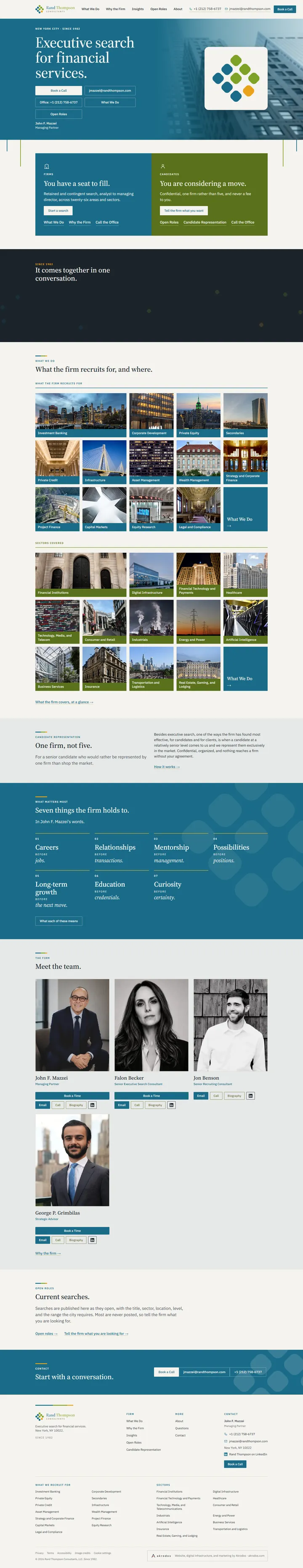 The new randthompson.com homepage, at full length